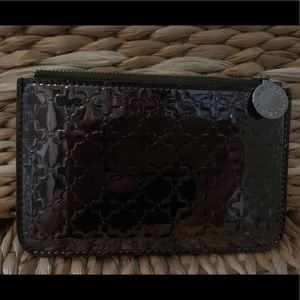 NIB Stella Dot Zipper Pouch Gunmetal Grey